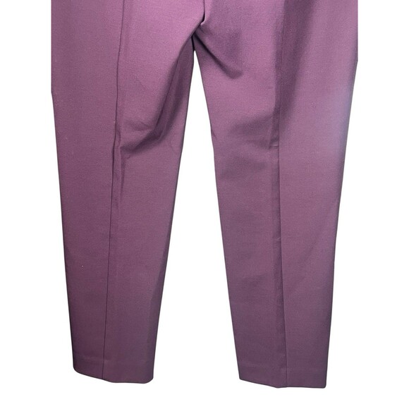 Chico’s So Slimming Pants 2P Plum Purple‎ Straight Ankle Career Trousers Work - Picture 7 of 9